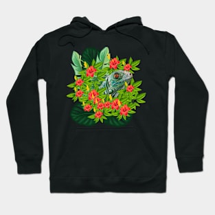 Lizard Animal Tropical Reptile South America Hoodie